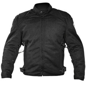 Xelement CF2157 Black Mesh Motorcycle Jacket